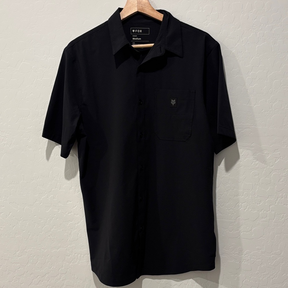 Fox Men's Ranger Woven Black Button Down Bike Jersey Shirt